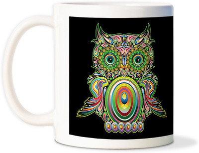 83% OFF on AMY PHYSCEDELIC OWL MULTICOLOR DESIGN Ceramic Mug 83% OFF on AMY PHYSCEDELIC OWL MULTICOLOR DESIGN Ceramic Mug