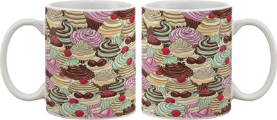 15% OFF on Artifa Cupcakes Texture Porcelain, Ceramic Mug 350 ml 15% OFF on Artifa Cupcakes Texture Porcelain, Ceramic Mug 350 ml