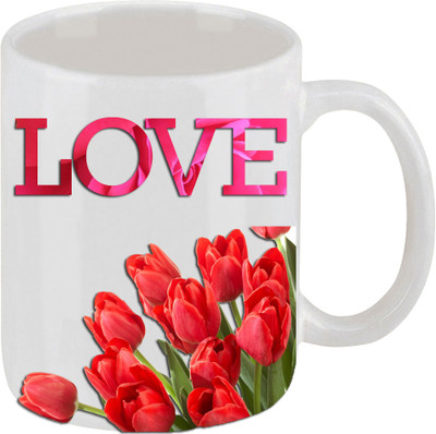 16% OFF on Ellicon 10 Love Coffee Mug Ceramic Mug