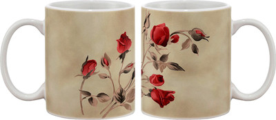15% OFF on Artifa Red Roses Art Porcelain, Ceramic Mug 350 ml 15% OFF on Artifa Red Roses Art Porcelain, Ceramic Mug 350 ml