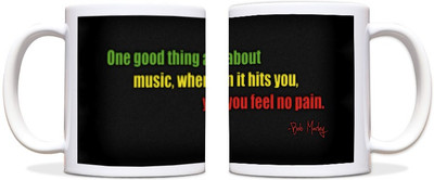 60% OFF on ShopMantra Bob Marley Quote Black Ceramic Mug 300 ml 60% OFF on ShopMantra Bob Marley Quote Black Ceramic Mug 300 ml