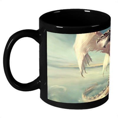 70% OFF on AMY Fantasy 3D Angry Dragon Coffee Ceramic Mug 325 ml