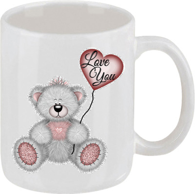 16% OFF on Ellicon 230 Love You Teddy Heart Ballon Ceramic Mug 16% OFF on Ellicon 230 Love You Teddy Heart Ballon Ceramic Mug