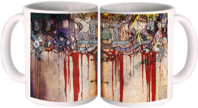 25% OFF on Shopkeeda Blood Painting Ceramic Mug 350 ml