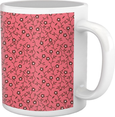 50% OFF on Tiedribbons Shy Shine_Geometric Multicolor_ Crowded Pattern Ceramic Mug 325 ml