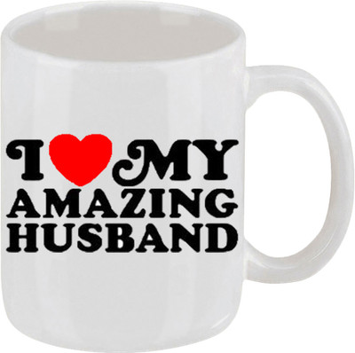 16% OFF on Ellicon I Love My Amazing Husband Ceramic Mug
