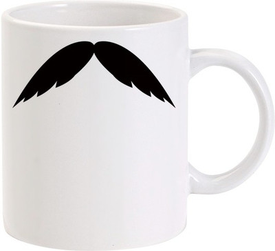 50% OFF on Lolprint Your Moustache Ceramic Mug 325 ml 50% OFF on Lolprint Your Moustache Ceramic Mug 325 ml