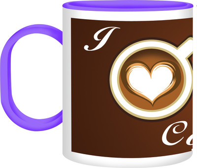 30% OFF on Refeel Gifts I Love Coffee Unbreakable Plastic Mug 325 ml