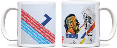 64% OFF on ShopMantra Ms Dhoni Ceramic Mug 300 ml