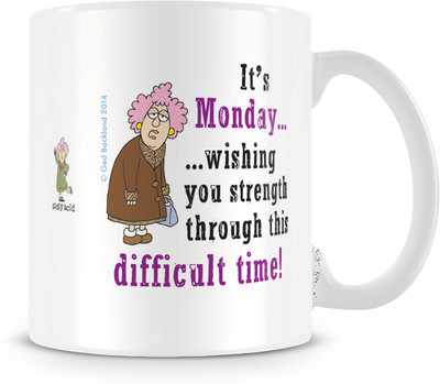 35% OFF on Tashanstreet Aunty Acid Its Monday Ceramic Mug