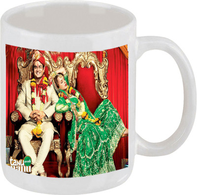 28% OFF on Ellicon 19 Tanu Weds Manu Ceramic Mug 325 ml