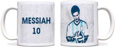 60% OFF on ShopMantra Lionel Messi Artwork Black Ceramic Mug 300 ml
