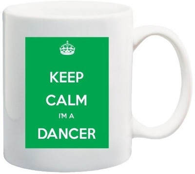 40% OFF on Teeskart Keep Calm Im A Dancer Porcelain Mug 300 ml