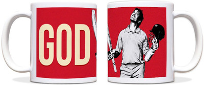 64% OFF on ShopMantra Sachin Tendulkar The God Ceramic Mug 300 ml