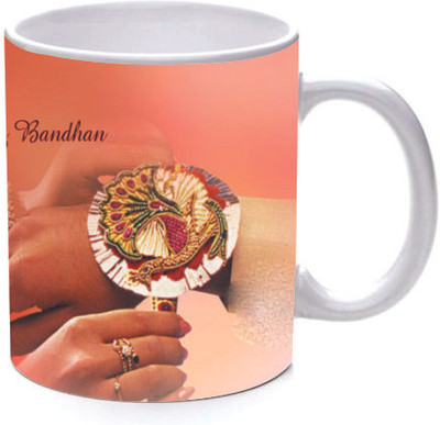 45% OFF on Printland Art Raksha Bandhan Ceramic Mug