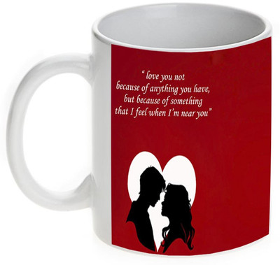 63% OFF on Mugwala Love You Because I Feel You Valentine Ceramic Mug 333 ml 63% OFF on Mugwala Love You Because I Feel You Valentine Ceramic Mug 333 ml