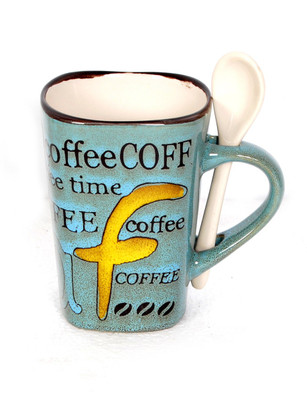 25% OFF on DRL F Coffee Blue Porcelain Mug 300 ml, Pack of 2 25% OFF on DRL F Coffee Blue Porcelain Mug 300 ml, Pack of 2