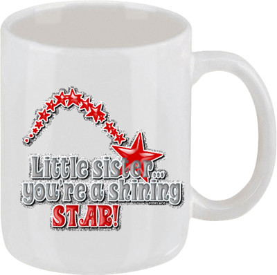 16% OFF on Ellicon I Love My Little Sister Ceramic Mug