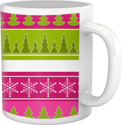 50% OFF on Tiedribbons Pure Vanity_Tru Concept_Designer Orange Pattern Ceramic Mug 325 ml