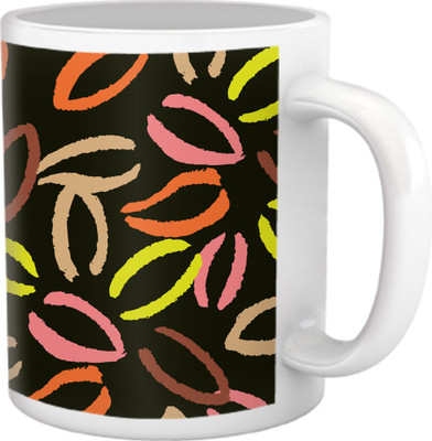 60% OFF on Tiedribbons Shy Shine_Geometric Multicolor_ Multi Loop Pattern Ceramic Mug 325 ml