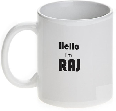 63% OFF on Mugwala Raj Name Ceramic Mug 350 ml 63% OFF on Mugwala Raj Name Ceramic Mug 350 ml