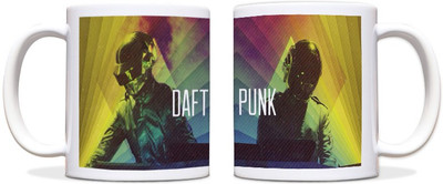 60% OFF on ShopMantra Daft Punk Performing Black Ceramic Mug 300 ml