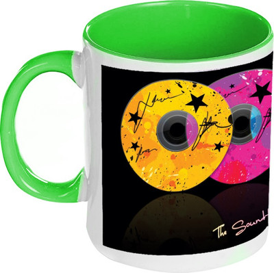 58% OFF on AMY Foour Discs Colorful Inside Green Coffee Ceramic Mug 325 ml 58% OFF on AMY Foour Discs Colorful Inside Green Coffee Ceramic Mug 325 ml
