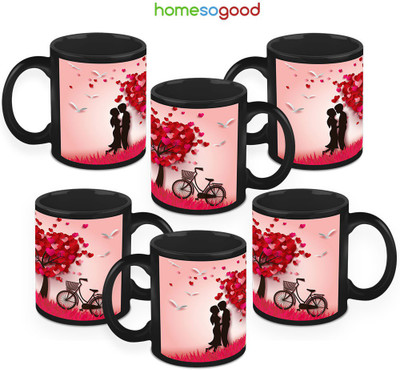 41% OFF on HomeSoGood Start Of A Story Pack Of 6 Ceramic Mug 325 ml, Pack of 6 41% OFF on HomeSoGood Start Of A Story Pack Of 6 Ceramic Mug 325 ml, Pack of 6