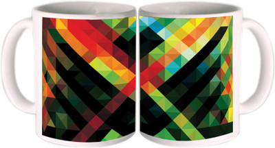 25% OFF on Shopkeeda Mosaic Ceramic Mug 350 ml