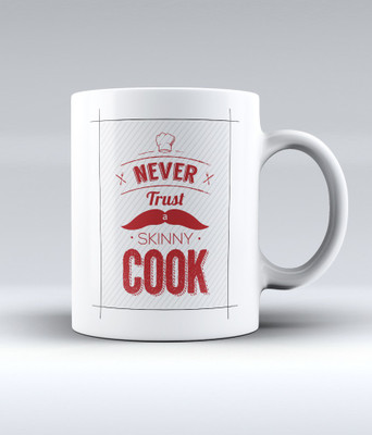 12% OFF on Lab No. 4 Never Trust A Skinny Cook Ceramic Mug 350 ml 12% OFF on Lab No. 4 Never Trust A Skinny Cook Ceramic Mug 350 ml