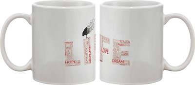 15% OFF on Artifa Life Typography Porcelain, Ceramic Mug 350 ml 15% OFF on Artifa Life Typography Porcelain, Ceramic Mug 350 ml