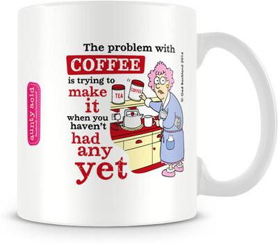 35% OFF on Tashanstreet Aunty Acid Problem with Coffee Ceramic Mug 325 ml