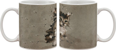 Artifa Paper Cat Porcelain, Ceramic Mug 350 ml Artifa Paper Cat Porcelain, Ceramic Mug 350 ml
