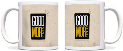 54% OFF on ShopMantra Good Morning Black Yellow Typography Black Ceramic Mug 300 ml 54% OFF on ShopMantra Good Morning Black Yellow Typography Black Ceramic Mug 300 ml