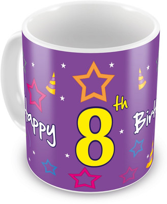 10% OFF on Everyday Gifts 8th Happy Birthday Ceramic Mug 10% OFF on Everyday Gifts 8th Happy Birthday Ceramic Mug