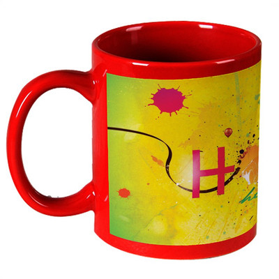 68% OFF on AMY Bright Colors Abstrack Holi Hai Red Ceramic Mug 325 ml 68% OFF on AMY Bright Colors Abstrack Holi Hai Red Ceramic Mug 325 ml