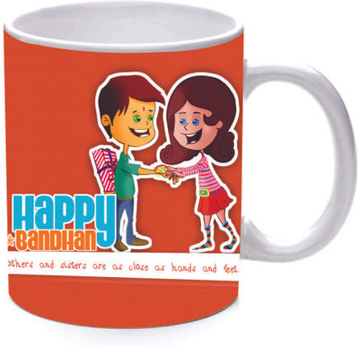 45% OFF on Printland Happy Raksha Bandhan Ceramic Mug