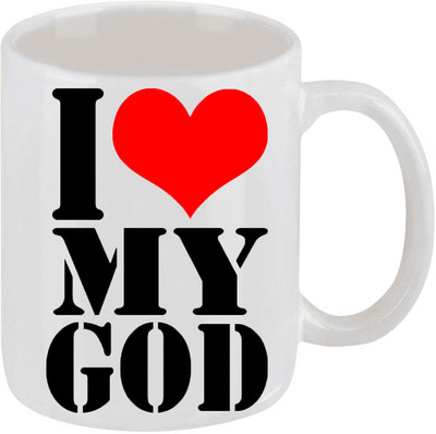 28% OFF on Ellicon D71 I Love God Ceramic Mug 325 ml 28% OFF on Ellicon D71 I Love God Ceramic Mug 325 ml
