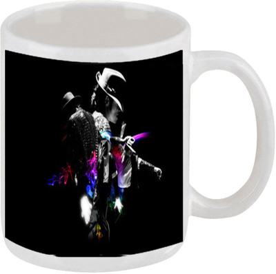 28% OFF on Ellicon E42 Michael Jackson Dancing Ceramic Mug 325 ml