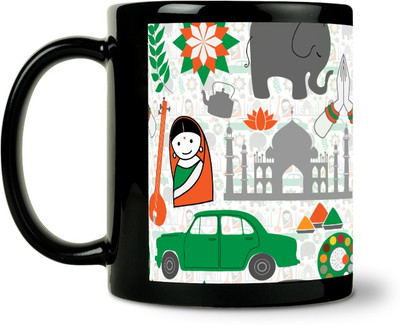 45% OFF on ShopMantra Indian Vector Pattern Ceramic Mug 300 ml 45% OFF on ShopMantra Indian Vector Pattern Ceramic Mug 300 ml