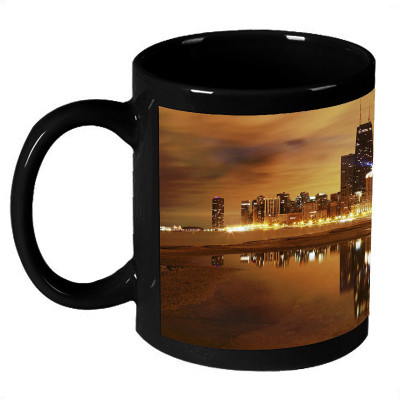 61% OFF on AMY Beautiful Evening Lighting Building Ceramic Mug 325 ml