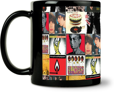 36% OFF on ShopMantra Rolling Stone Collage Ceramic Mug 300 ml