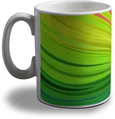 15% OFF on Artifa Colorful Waves Porcelain, Ceramic Mug 350 ml