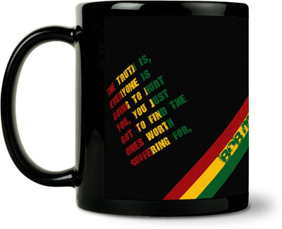 36% OFF on ShopMantra Bob Marley Musical Quote Ceramic Mug 300 ml