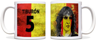 60% OFF on ShopMantra Carles Puyol Spain Football Black Ceramic Mug 300 ml