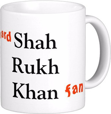 25% OFF on Exoctic Silver Filmy Bollywood: SRK Fan C002 Ceramic Mug 300 ml