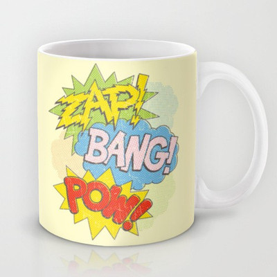 58% OFF on Astrode Zap Bang Pow Ceramic Mug 325 ml