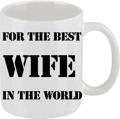 16% OFF on Ellicon 12 For The Best Wife Ceramic Mug