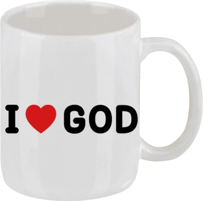 28% OFF on Ellicon D98 I Love God Ceramic Mug 325 ml 28% OFF on Ellicon D98 I Love God Ceramic Mug 325 ml
