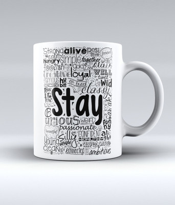 Lab No. 4 Stay Ceramic Inspirational Words Ceramic Mug 350 ml Lab No. 4 Stay Ceramic Inspirational Words Ceramic Mug 350 ml